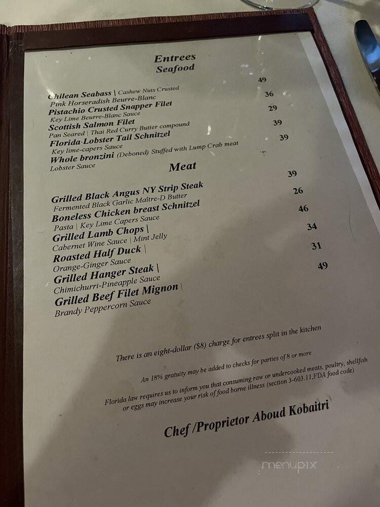 La Brochette Bistro - Hollywood, FL menu_pic