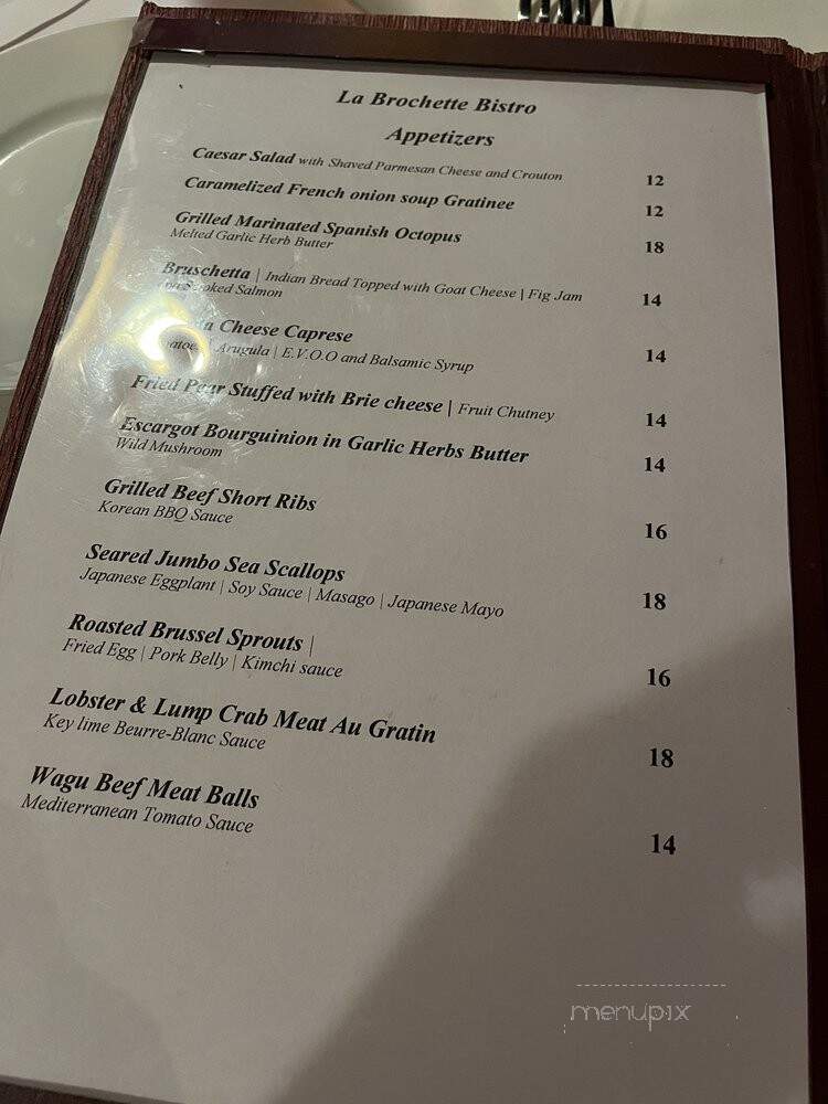 La Brochette Bistro - Hollywood, FL menu_pic