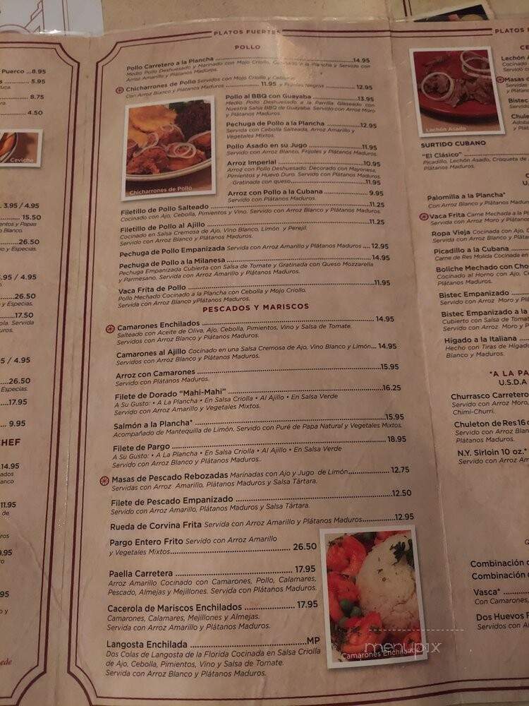 La Carreta Restaurant - Miami, FL menu_pic