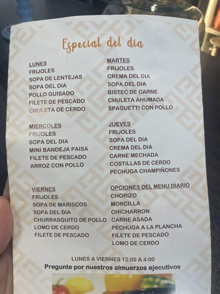 La Esquinita Colombiana - Miami, FL menu_pic