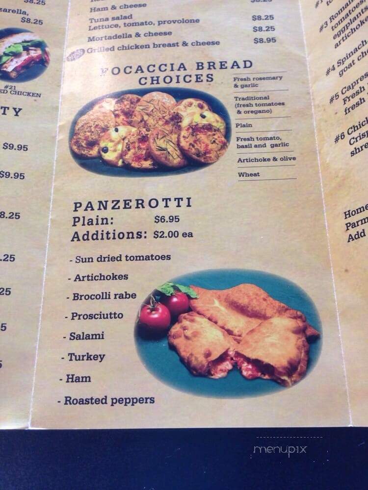 La Mia Focaccia - Fort Lauderdale, FL menu_pic