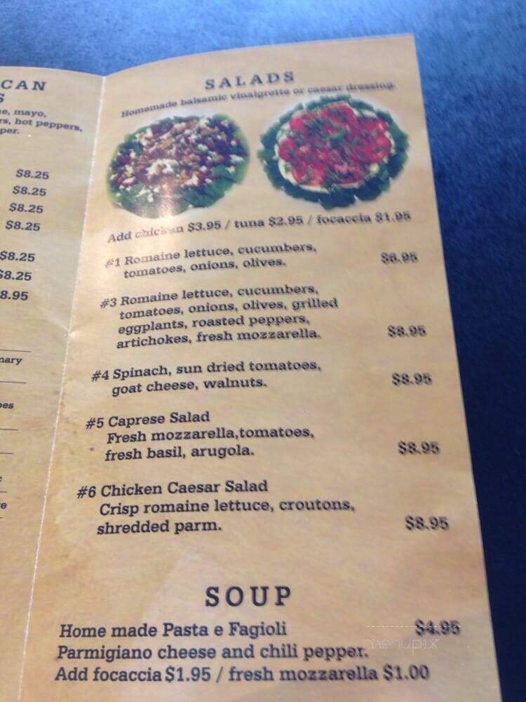 La Mia Focaccia - Fort Lauderdale, FL menu_pic