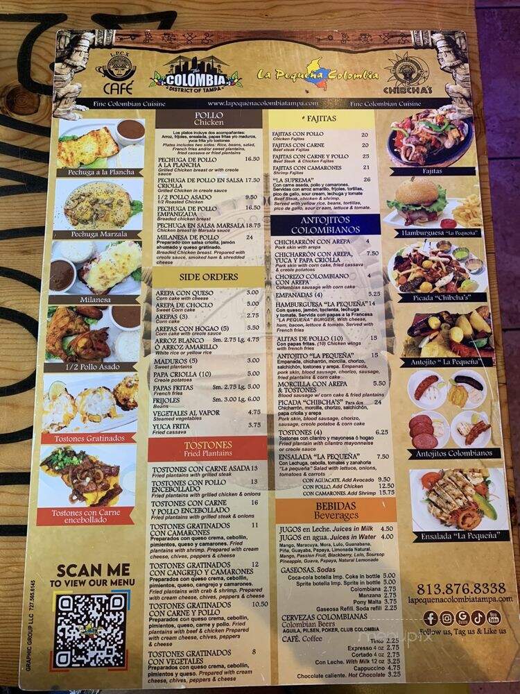 La Pequena Columbia Restaurant - Tampa, FL menu_pic