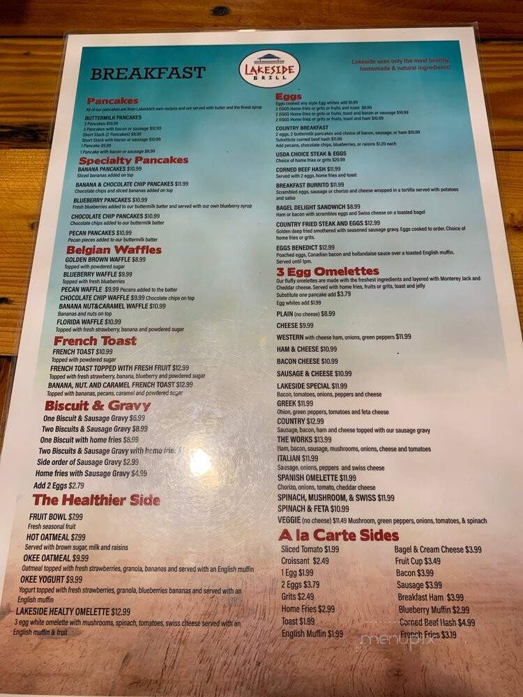 Lakeside Restaurant-Okeechobee - Okeechobee, FL menu_pic