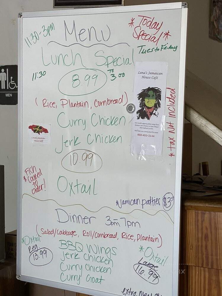 Lana's Jamaica House Cafe - Pensacola, FL menu_pic