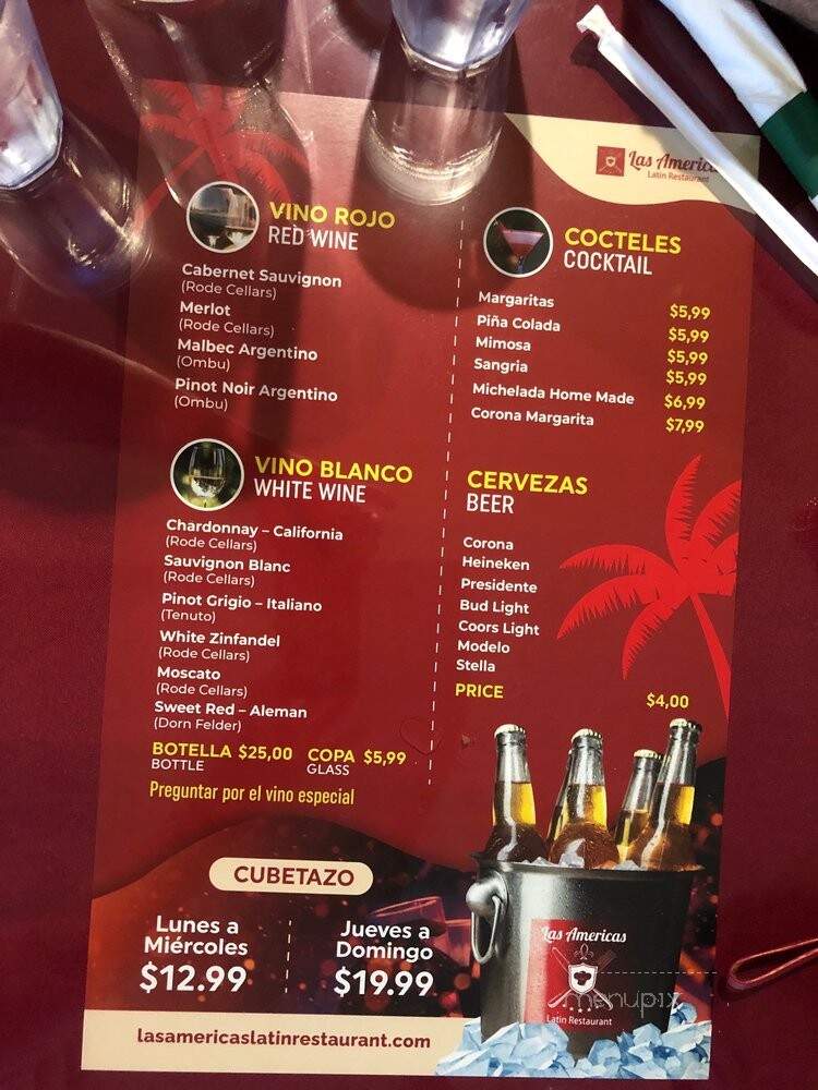 Las Americas Latin Cafe - West Palm Beach, FL menu_pic
