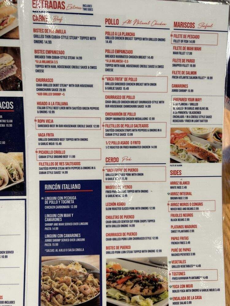 Latin Cafe 2000 - Miami, FL menu_pic