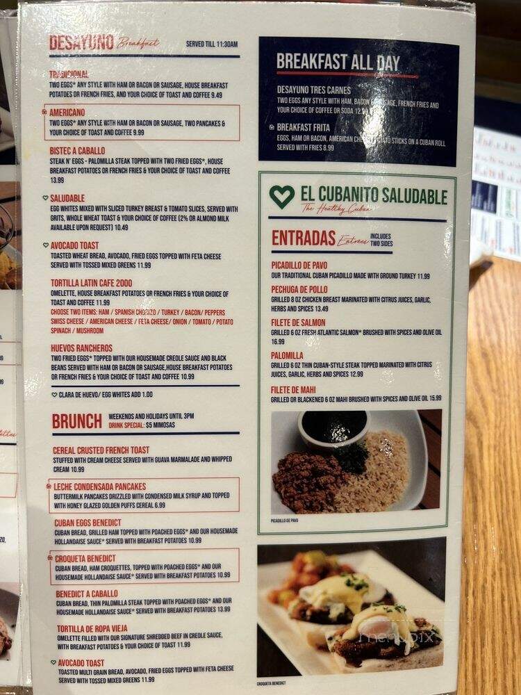 Latin Cafe 2000 - Miami, FL menu_pic