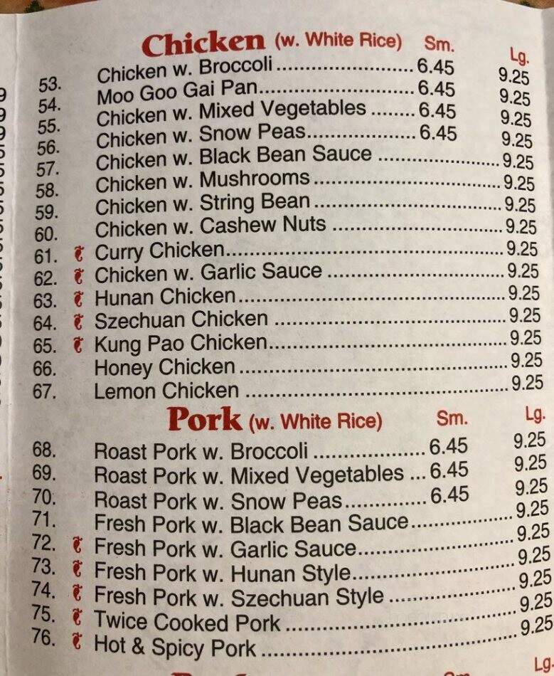 Long Sheng - Longwood, FL menu_pic