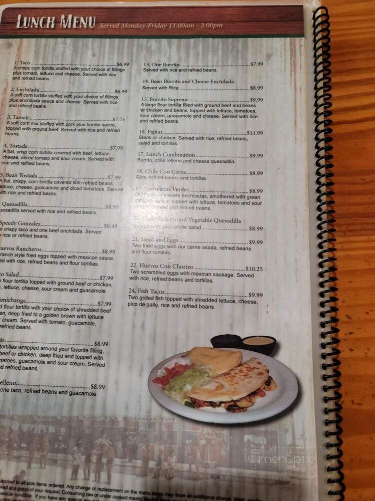 Los Rancheros - Panama City Beach, FL menu_pic