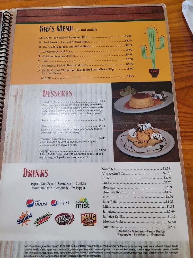 Los Rancheros - Panama City Beach, FL menu_pic