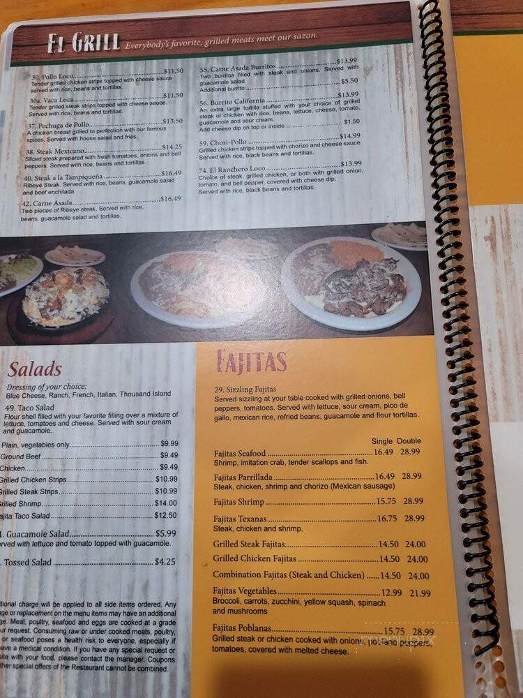 Los Rancheros - Panama City Beach, FL menu_pic