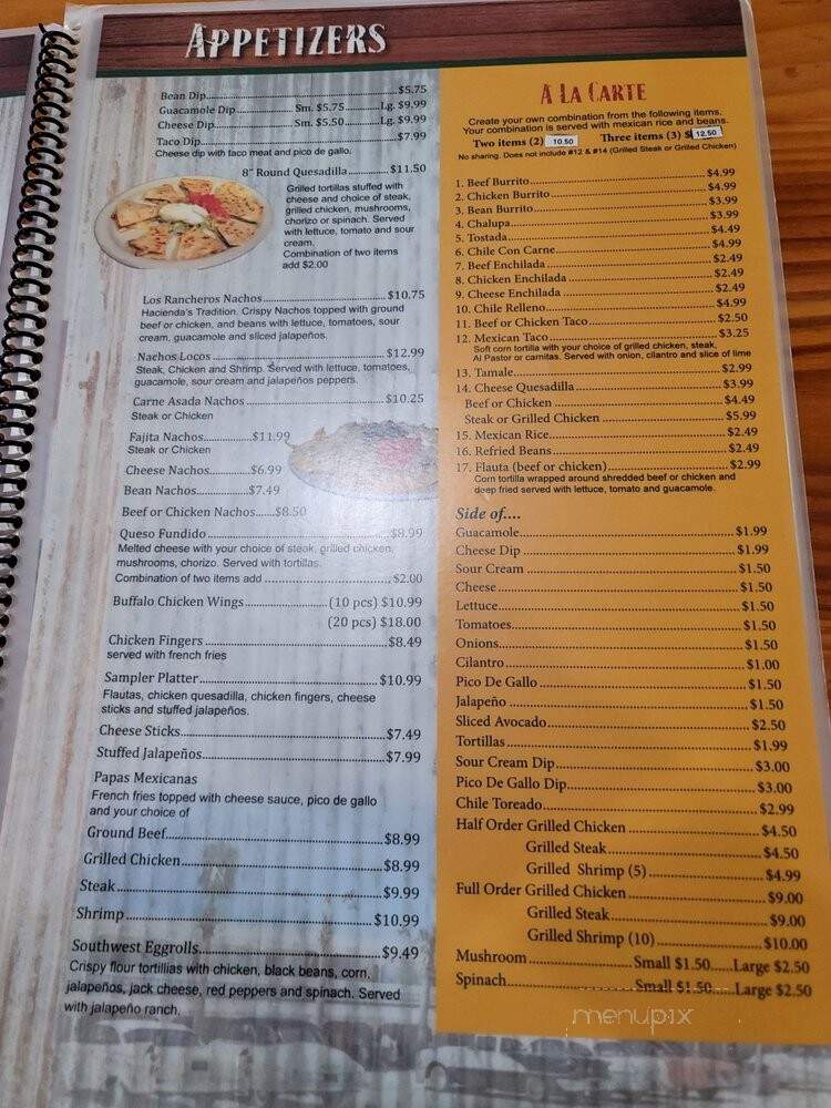 Los Rancheros - Panama City Beach, FL menu_pic