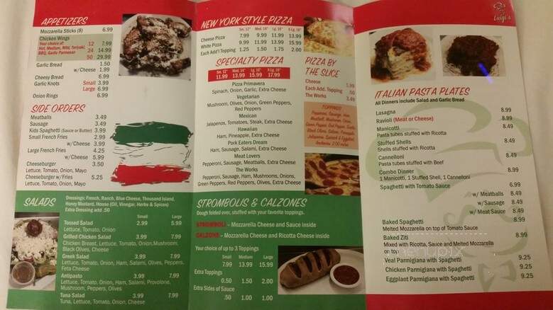 Luigi's Pizza & Italian Restaurant - Deland, FL menu_pic