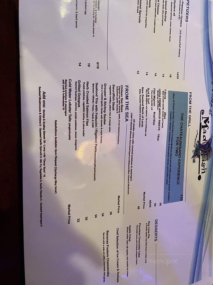 Madfish - Seminole, FL menu_pic