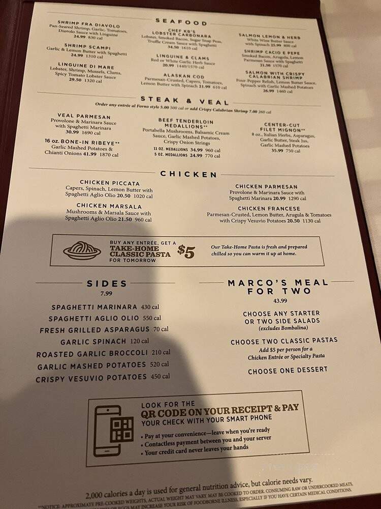 Maggiano's Little Italy - Tampa, FL menu_pic