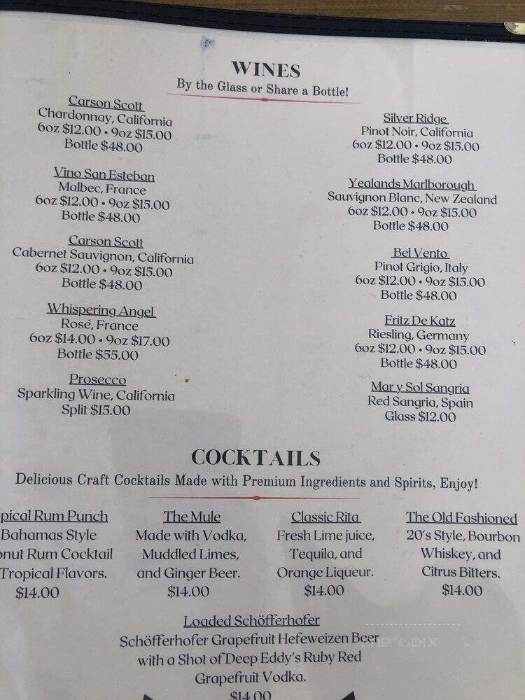 Maison Madrid Restaurant - Boca Raton, FL menu_pic