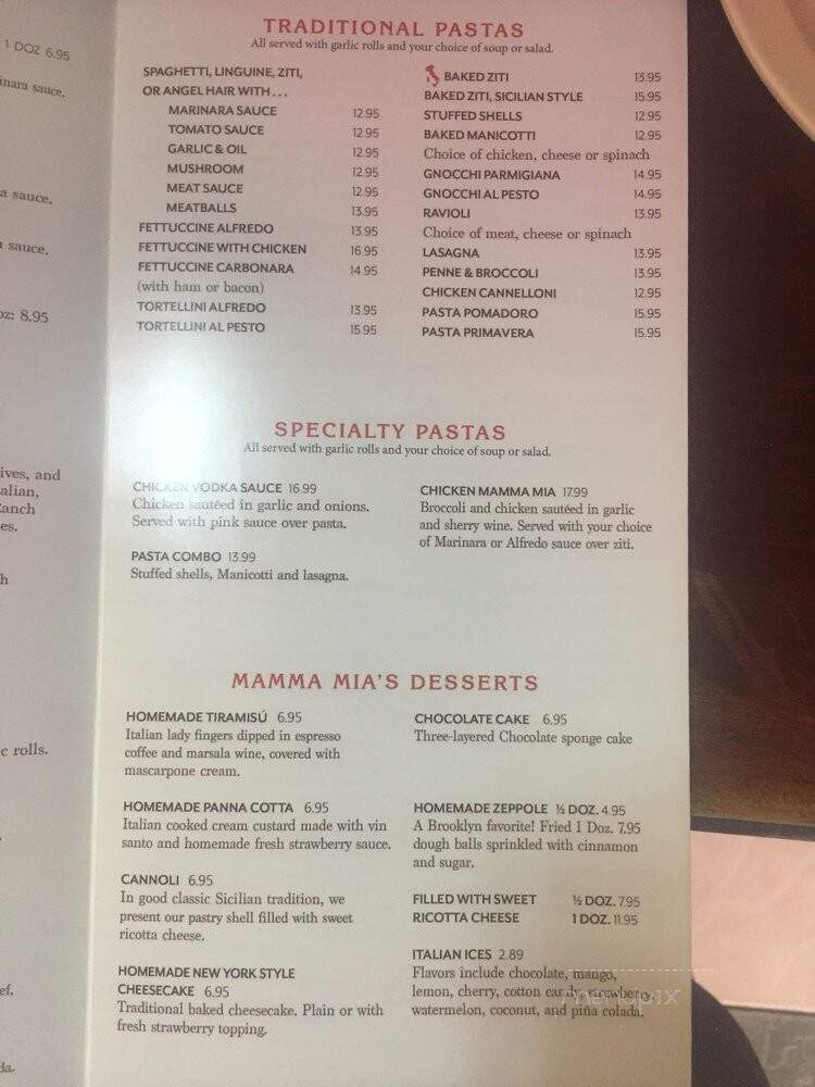 Mamma Mia Pizzeria - Miami, FL menu_pic