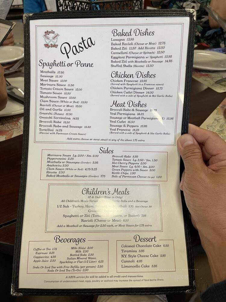 Mario The Baker - Royal Palm Beach, FL menu_pic