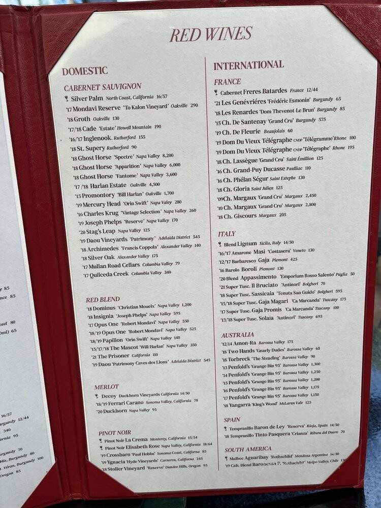 Martin's Cafe Restaurant - Key West, FL menu_pic
