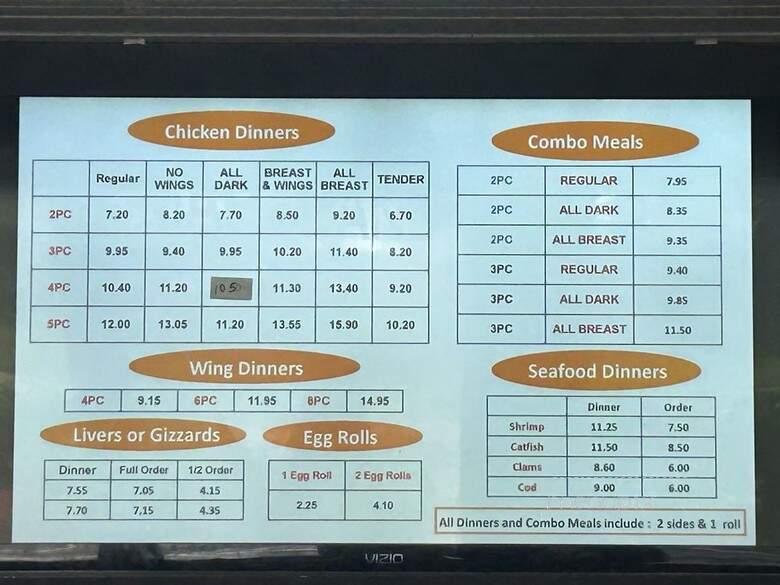 Maryland Fried Chicken - Vero Beach, FL menu_pic