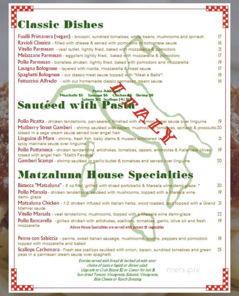 Matzaluna Fun Italian Restaurant - Sanibel, FL
