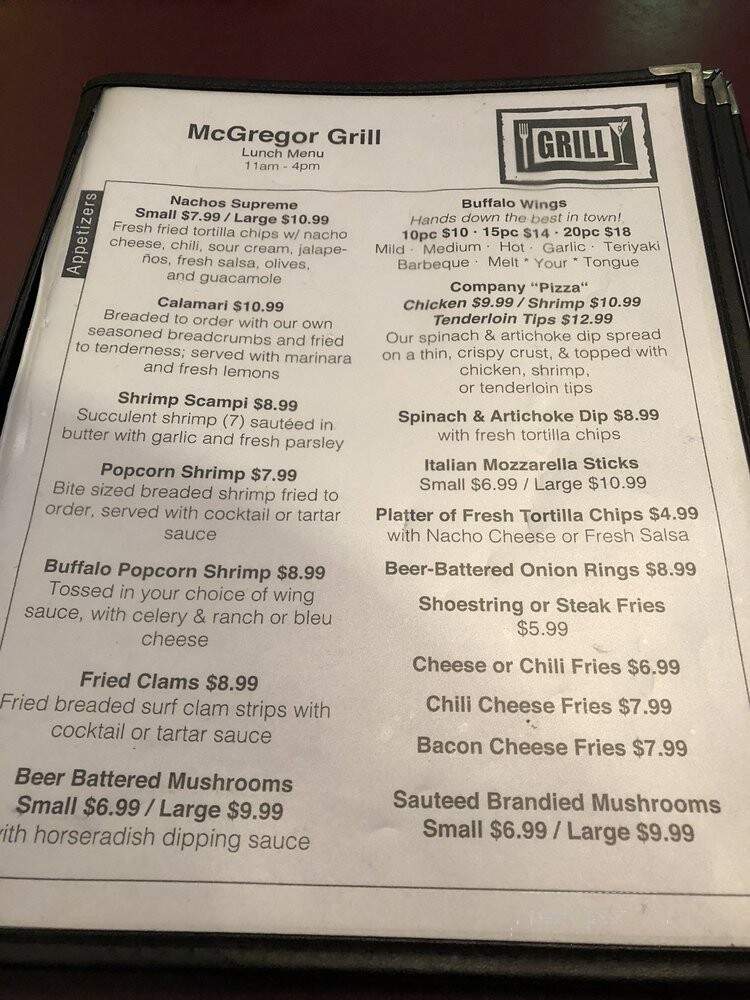 McGregor Food & Spirits Co - Fort Myers, FL menu_pic