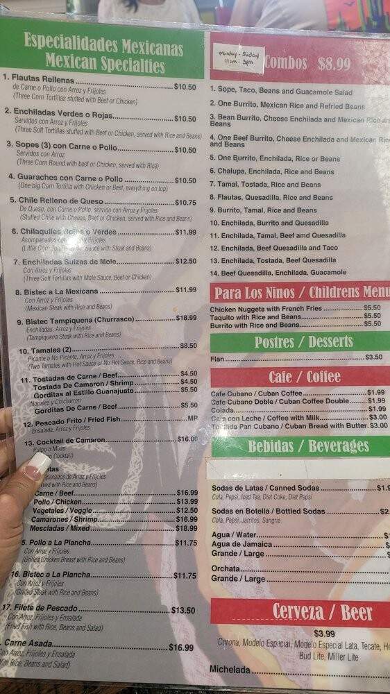 Mi Fondita Cafeteria - Hollywood, FL menu_pic