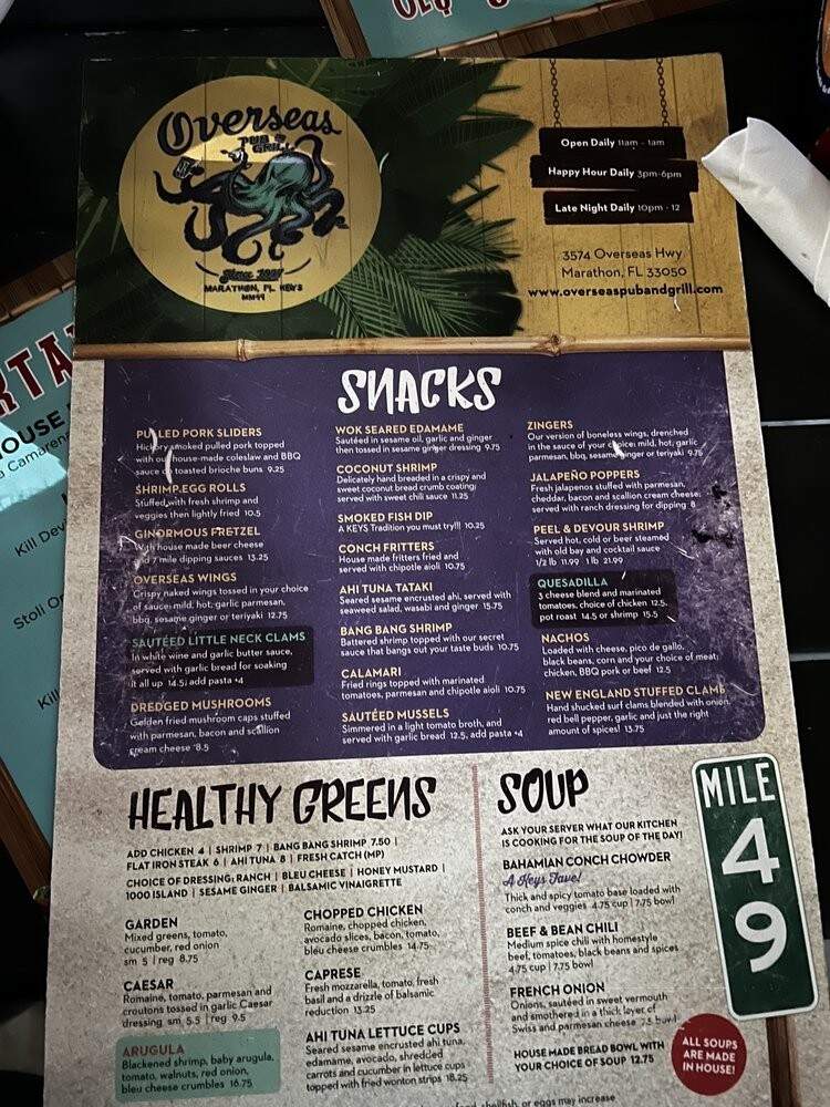 Miami Subs Grill - Marathon, FL menu_pic