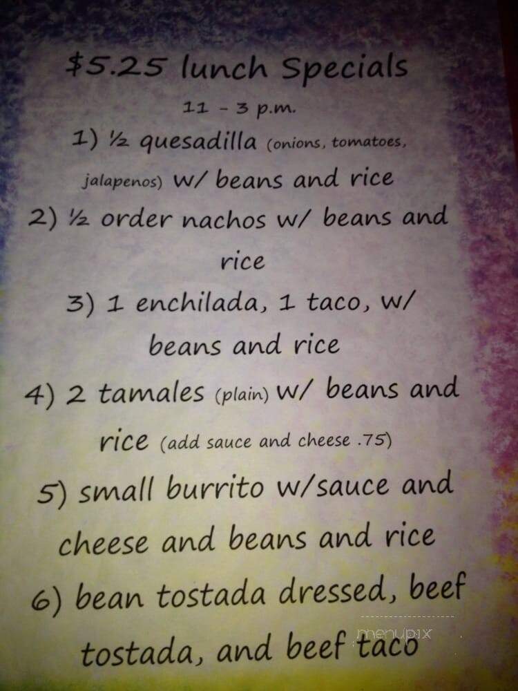 Miguel's On The Run - Pensacola, FL menu_pic