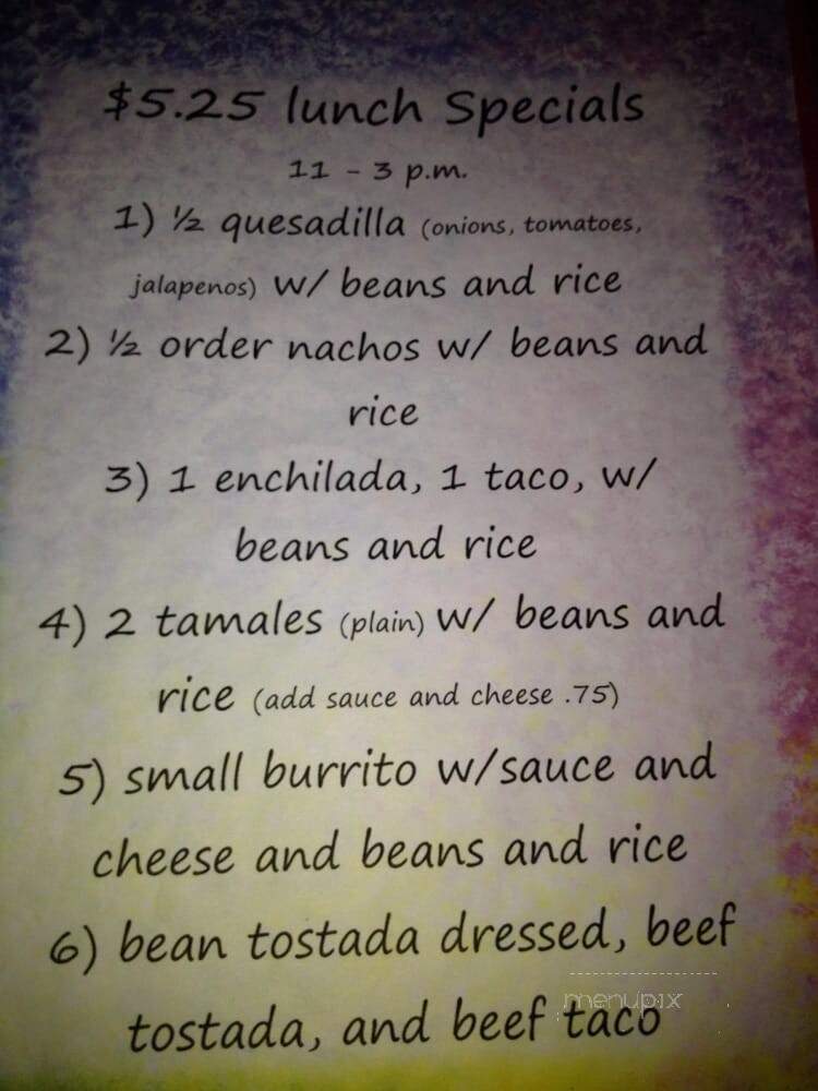 Miguel's On The Run - Pensacola, FL menu_pic