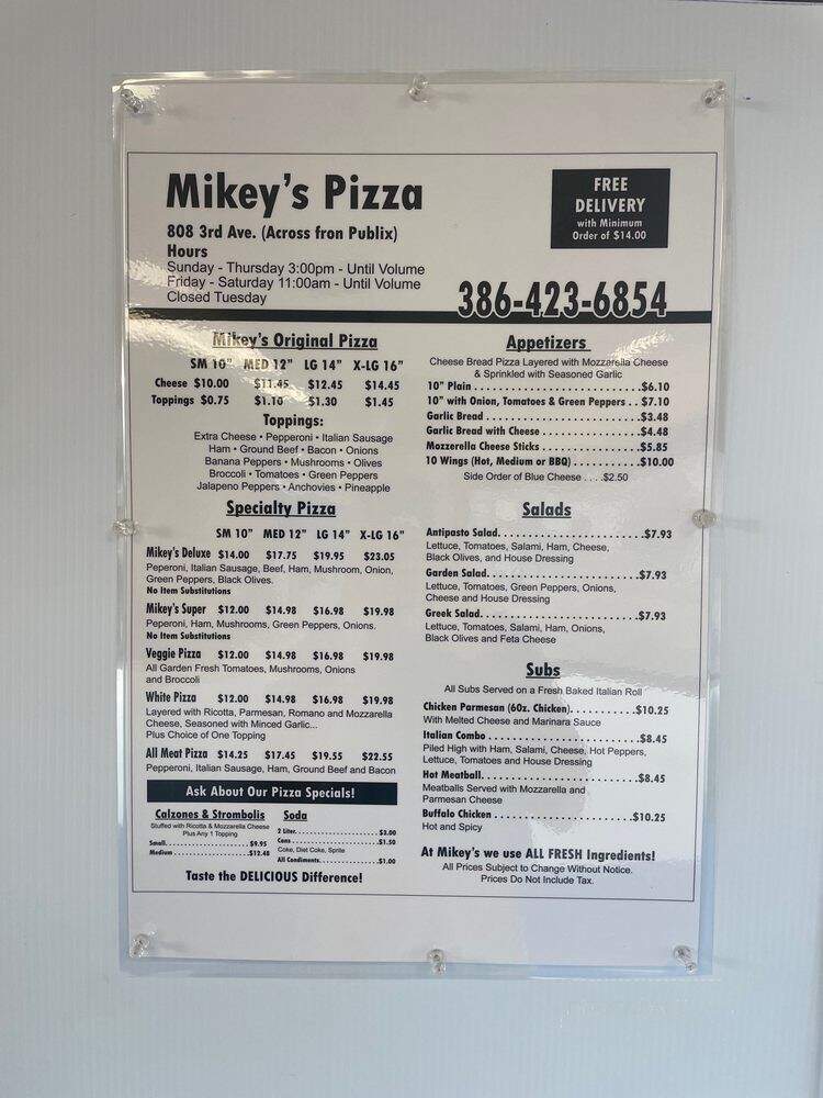Mikey's Pizza - New Smyrna Beach, FL