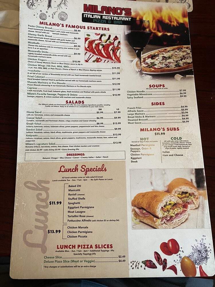 Milano's Italian Restaurant Pizza & Bar - Jacksonville Beach, FL