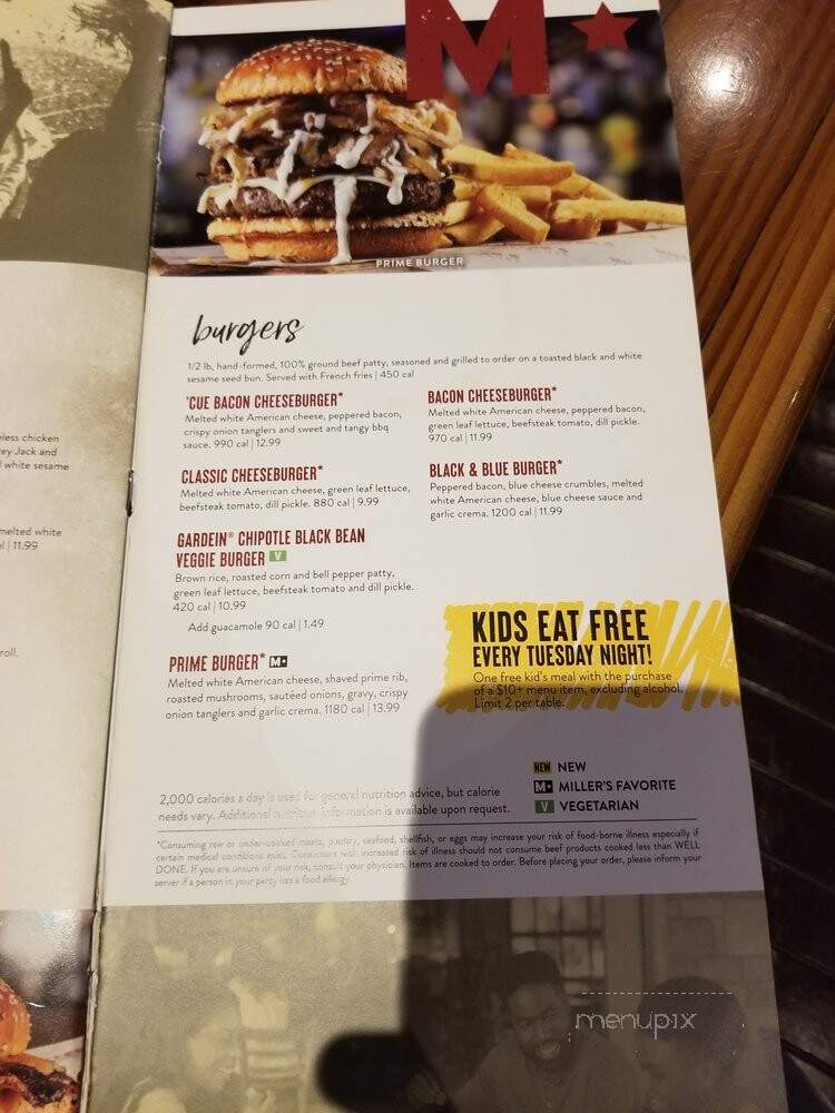 Millers Ale House - Sanford, FL menu_pic
