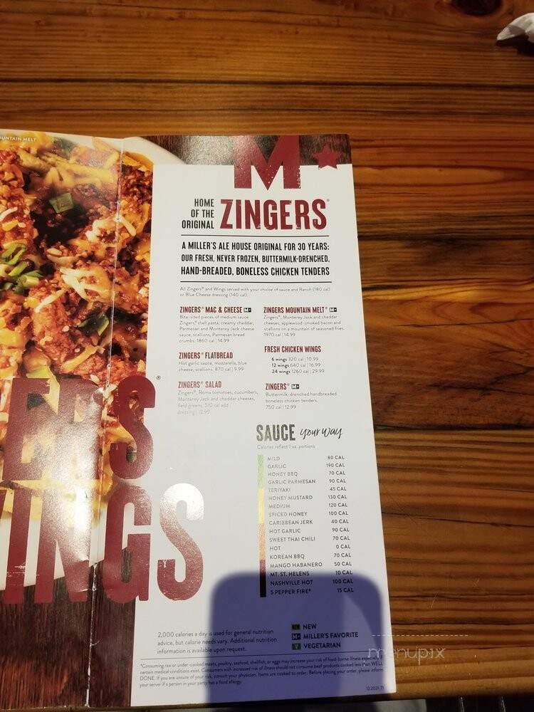 Millers Ale House - Sanford, FL menu_pic