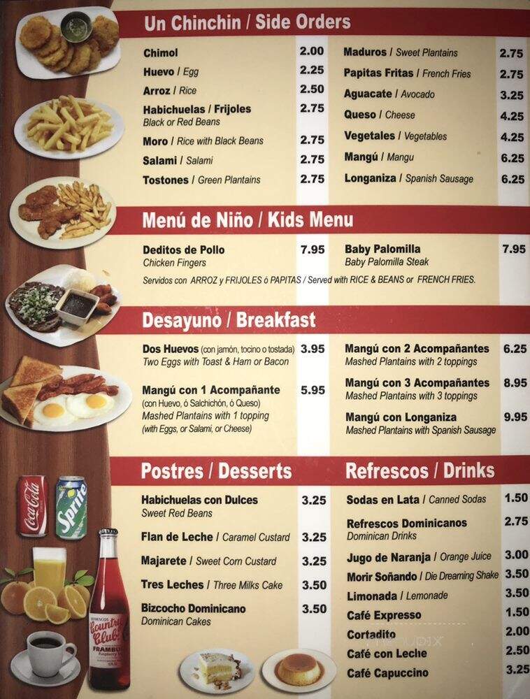 Milly's Restaurant - Miami, FL menu_pic