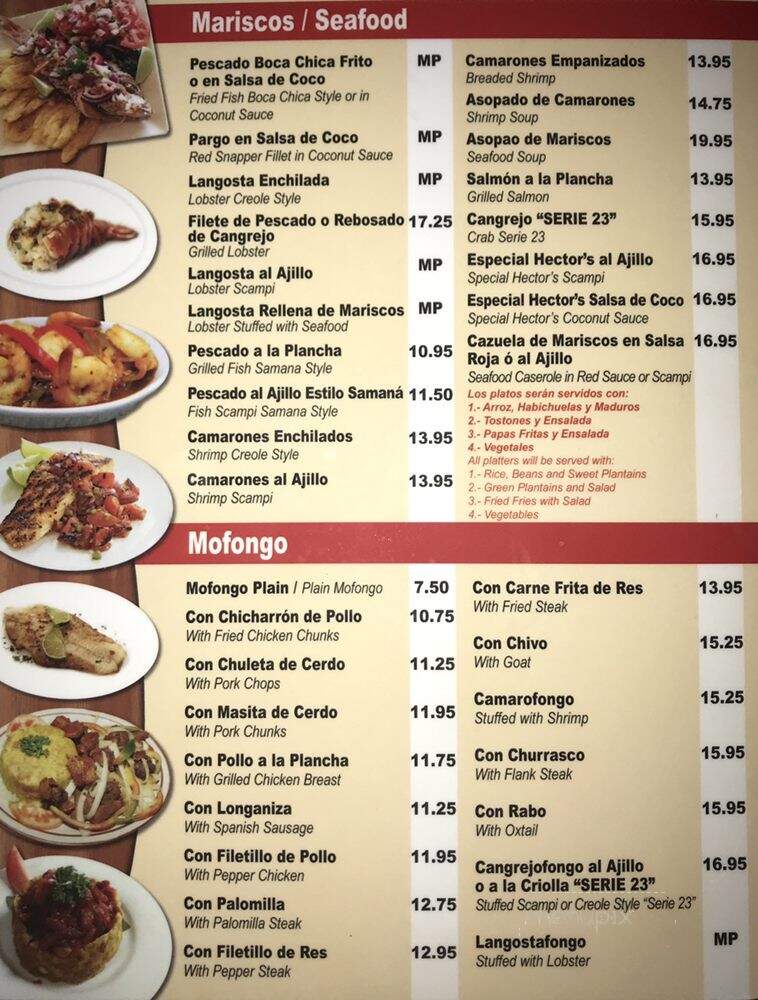 Milly's Restaurant - Miami, FL menu_pic