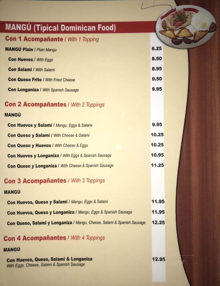 Milly's Restaurant - Miami, FL menu_pic