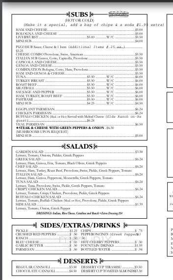 Mirino Bakery & Deli - Deland, FL menu_pic