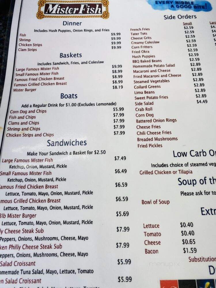 Mister Fish - Lakeland, FL menu_pic
