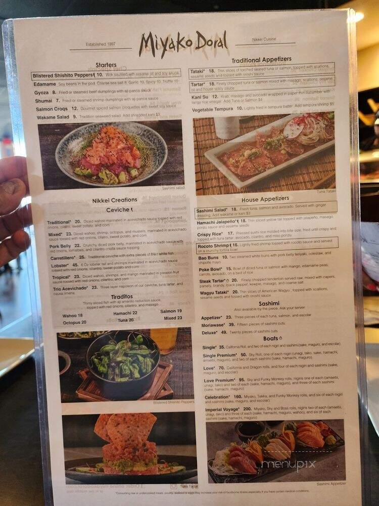 Miyako Japanese Restaurant - Doral, FL menu_pic