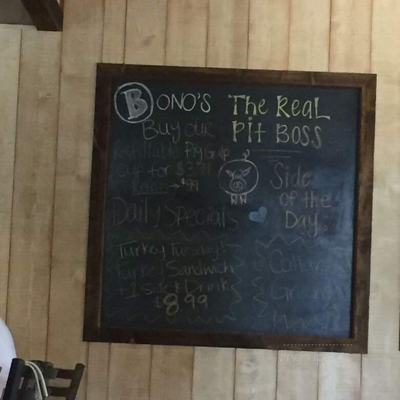 Bono's Barbq - Jacksonville, FL menu_pic