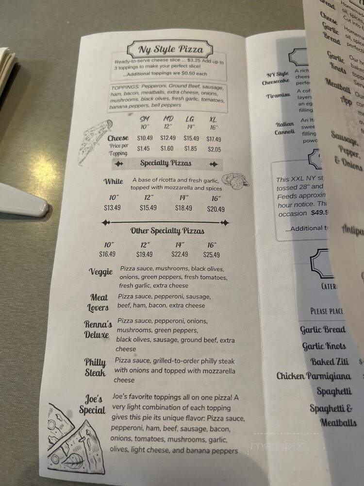Renna's Pizza - Jacksonville, FL menu_pic