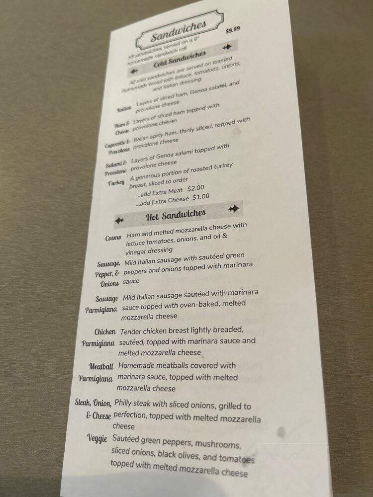Renna's Pizza - Jacksonville, FL menu_pic