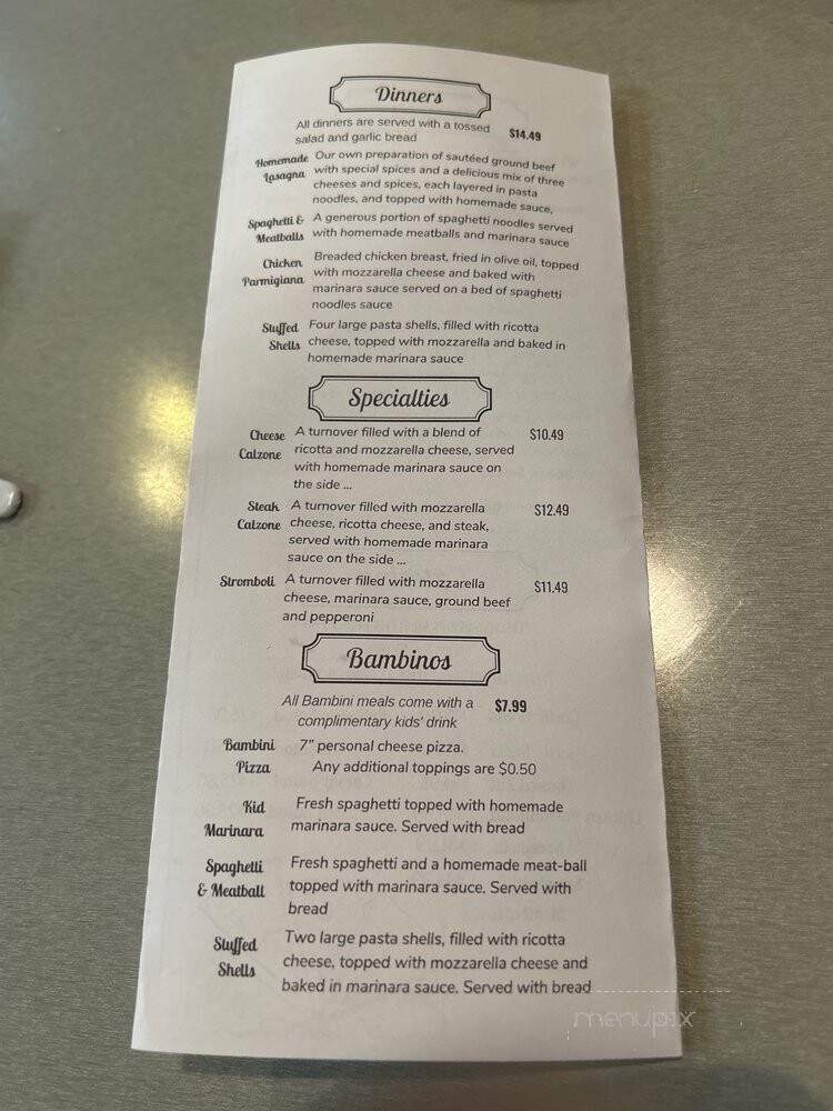 Renna's Pizza - Jacksonville, FL menu_pic