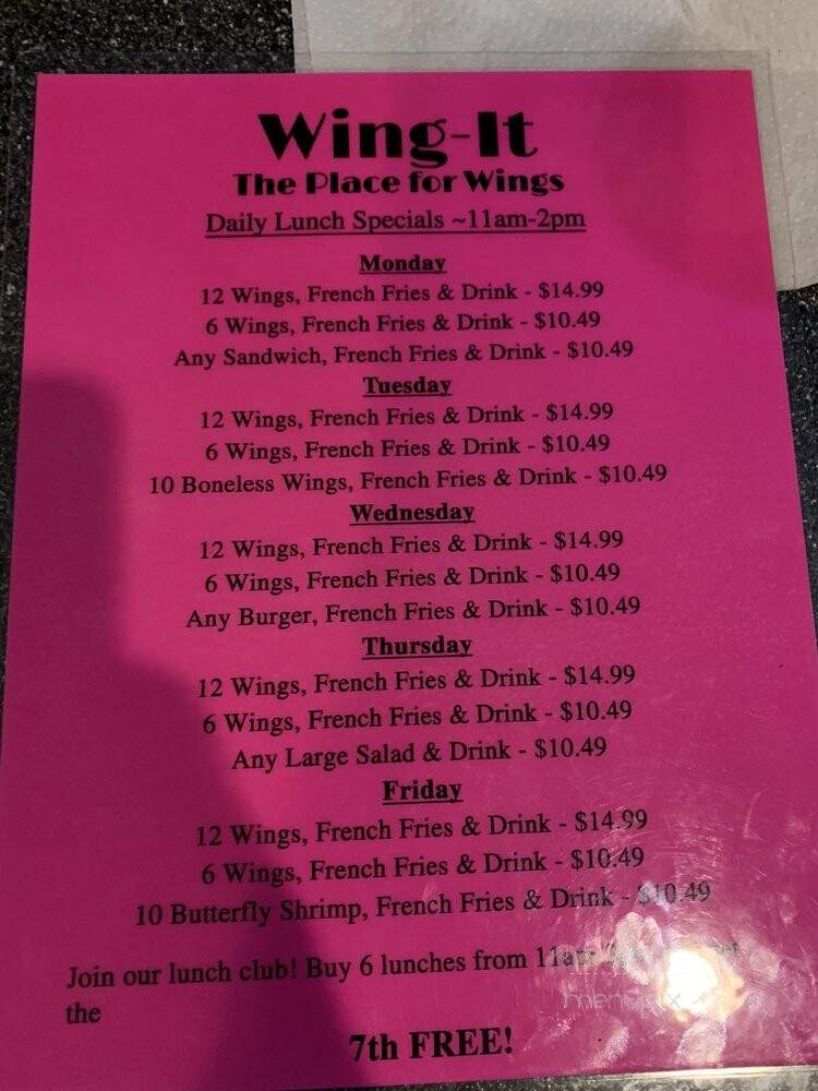 Wing-It - Jacksonville, FL menu_pic