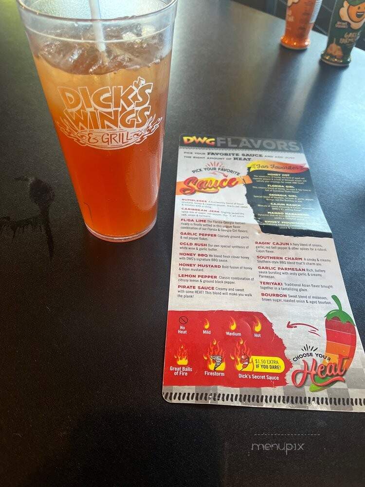 Dick's Wings & Grill - Jacksonville, FL menu_pic