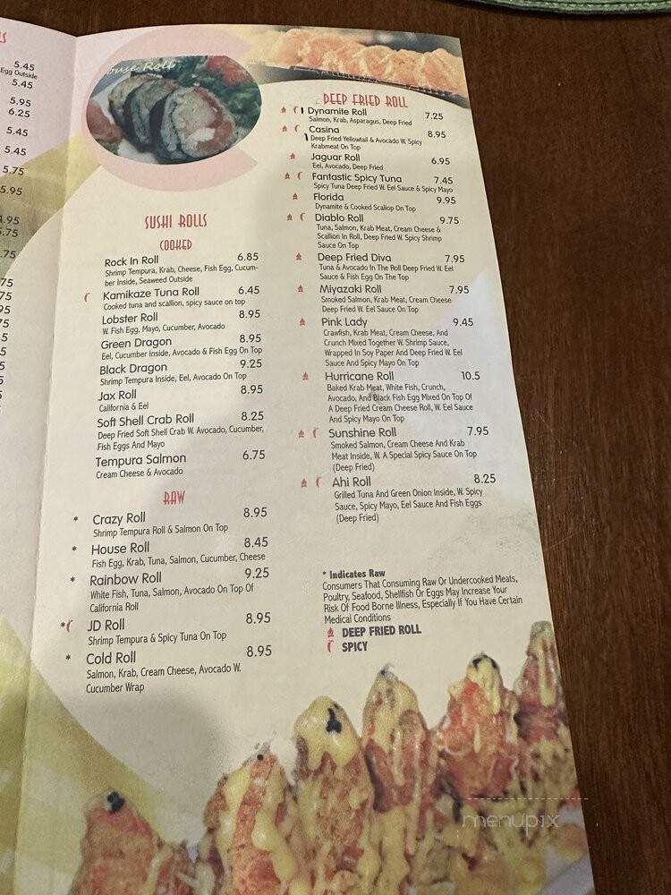 Crazy Sushi - Jacksonville, FL menu_pic