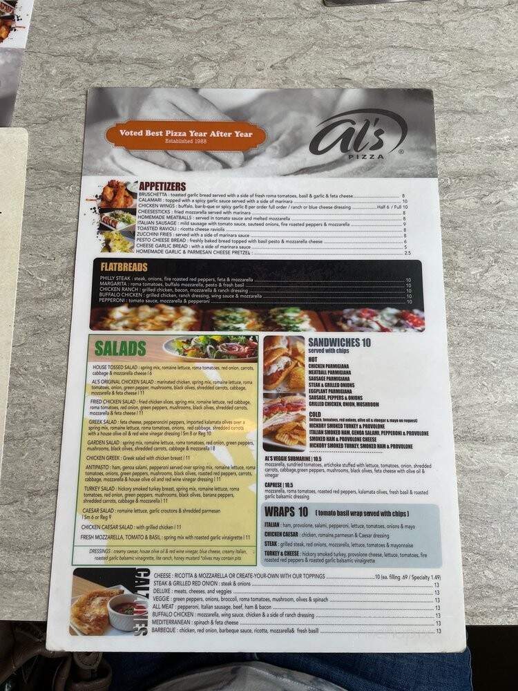 Al's Pizza - Jacksonville, FL menu_pic
