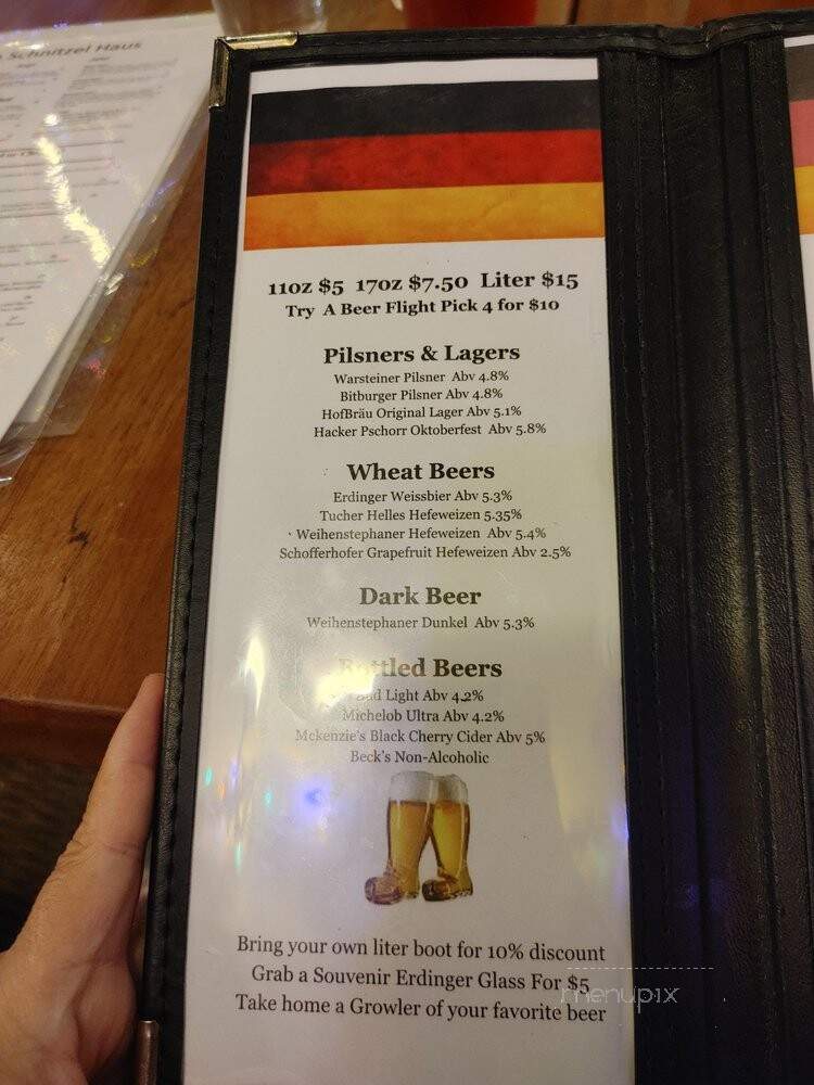 German Schnitzel Haus - Jacksonville, FL menu_pic